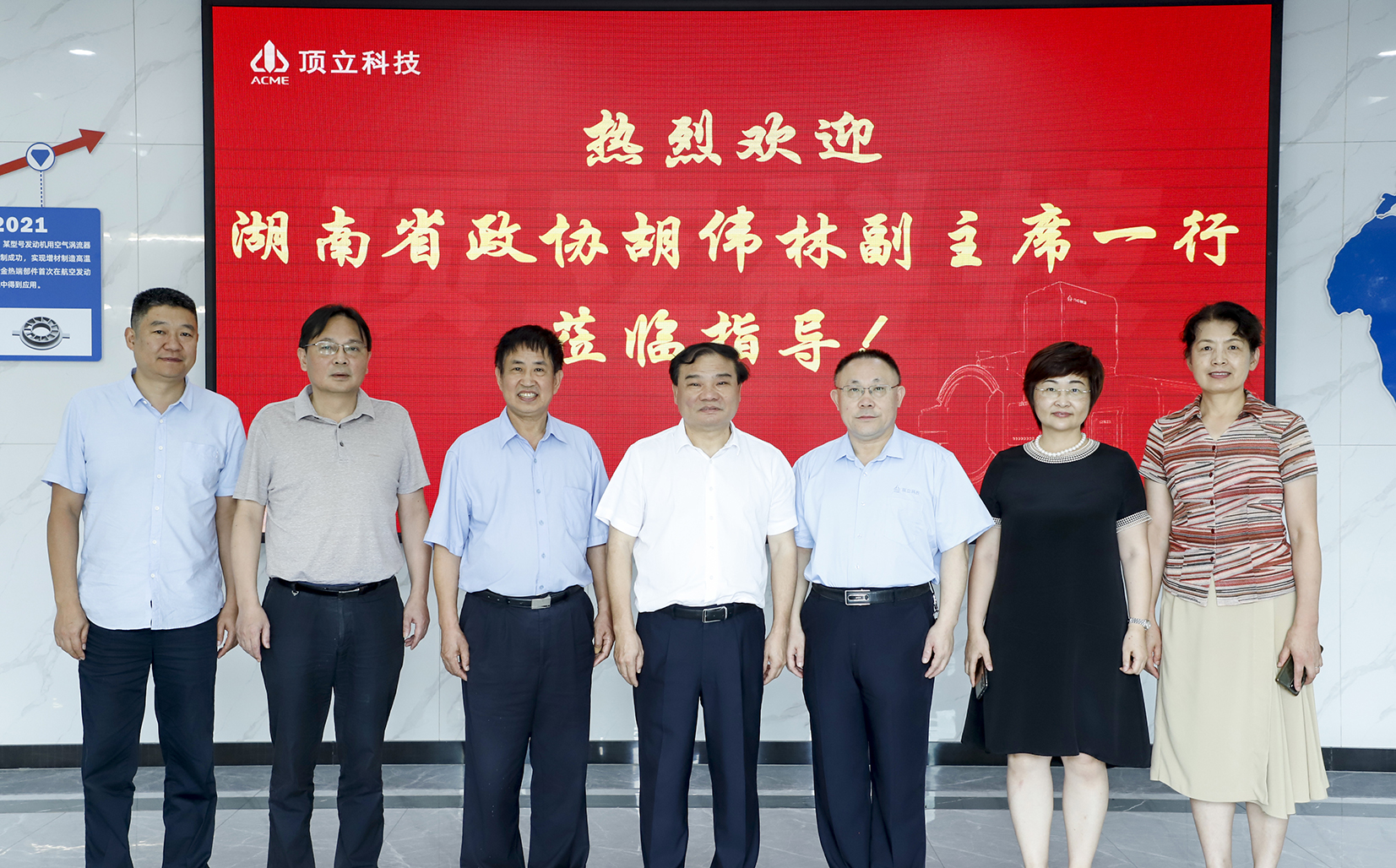 湖南省政協(xié)副主席胡偉林一行調研頂立科技